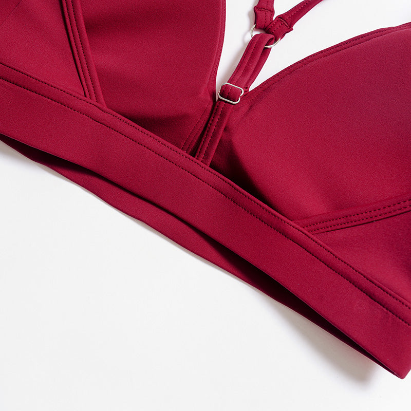 Y-shaped backless sports bra