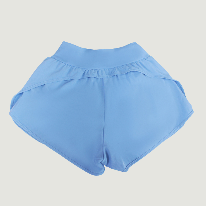 Wholesale Women's Quick-Dry Short Sleeve Crop Top + Crossover Waist Shorts Set - Tennis Running Activewear