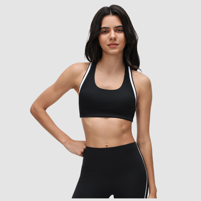 Wholesale color-blocked sports yoga bras