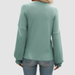 Wholesale Women's Ribbed Long Sleeve T-Shirt – Loose Ruffle-Sleeve Top