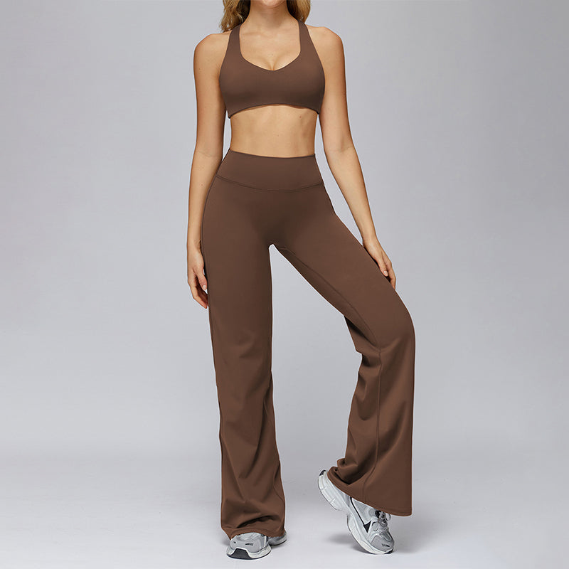Sports bra+Loose sweatpants 2-piece set