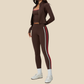 Wholesale Women's Sports Vest, Long Pants & Stand-Collar Jacket Yoga Set