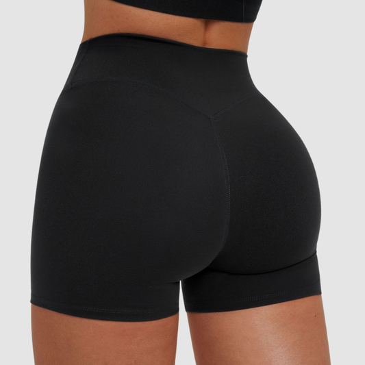 Wholesale solid color high-waisted tight shorts | Wonderxfans bulk activewear