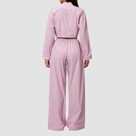 Wholesale Women's UPF50+ Sun-Protection Cropped Jacket & Jogger Pants Set – Quick-Dry 2-Piece Outdoor Set