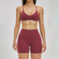 Wholesale Cross Back Tank Top+High Waist short 2-piece Set