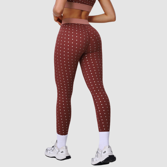Wholesale polka dot print patchwork leggings