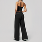 Wholesale Women's Polka Dot & Stripe Yoga Set Tank Top & Wide-Leg Pants w/ Chest Pad