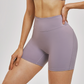 Wholesale women's solid color high-waisted shorts