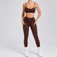 Breathable Yoga Bra + High-waisted Legging 2 Pieces Set