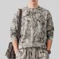 Wholesale Camouflage Waffle Knit T-Shirt – Breathable Long Sleeve Top