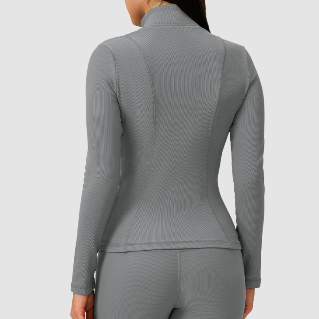 Wholesale Women's Activewear Fleece-Lined Zip Pocket Yoga Jacket