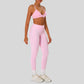 Strap sports bra+high-waisted leggings 2-piece set
