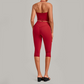 Wholesale Women's Halter Neck Yoga Set – High Elasticity Capri Pants Fitness Activewear