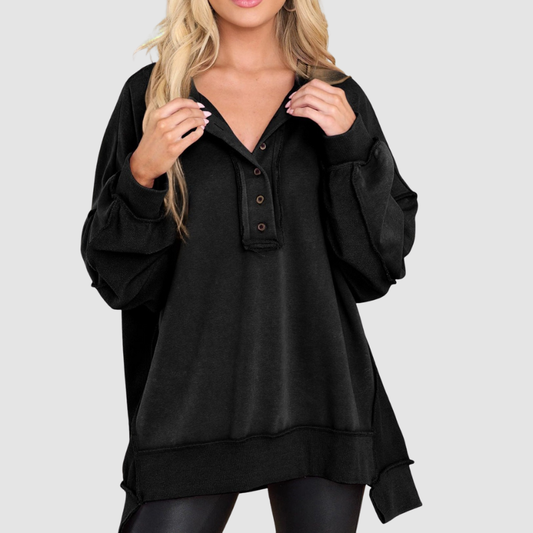 Wholesale Round Neck Solid Color Button | Wonderxfans bulk activewear