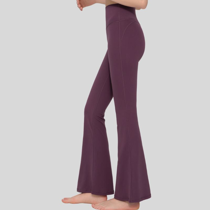 Fleece-lined and thickened flared pants