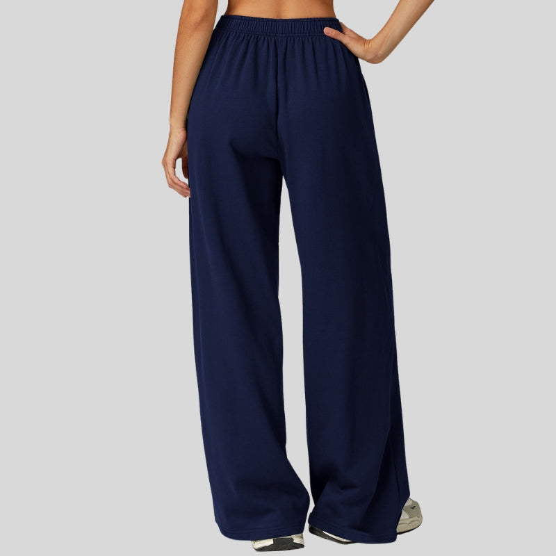 Loose-fitting wide-leg casual sweatpants