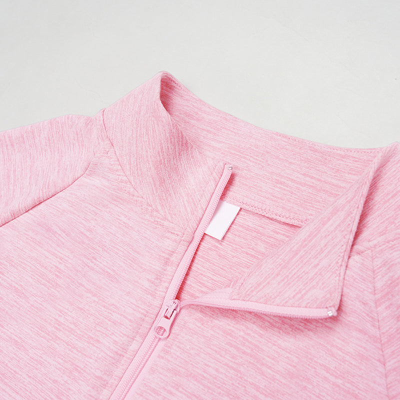 Zippered tight quick-drying sports jacket