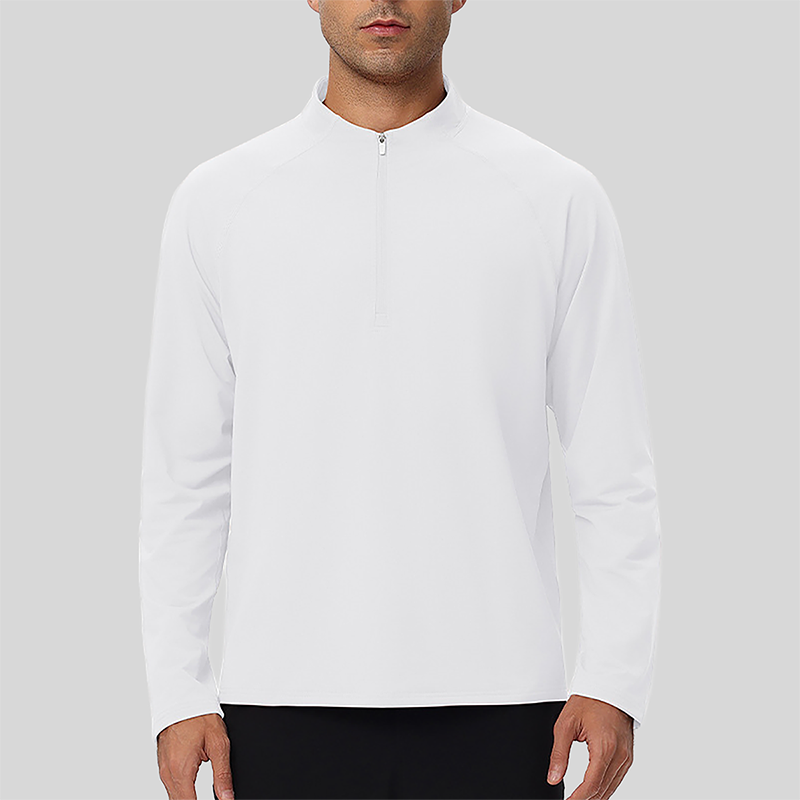 Men's Half-Zip Athletic Long Sleeve Lightweight Thermal Outdoor Top