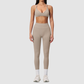 Wholesale Women's Seamless Sports Bra and Leggings Set – Open-Back Yoga Set