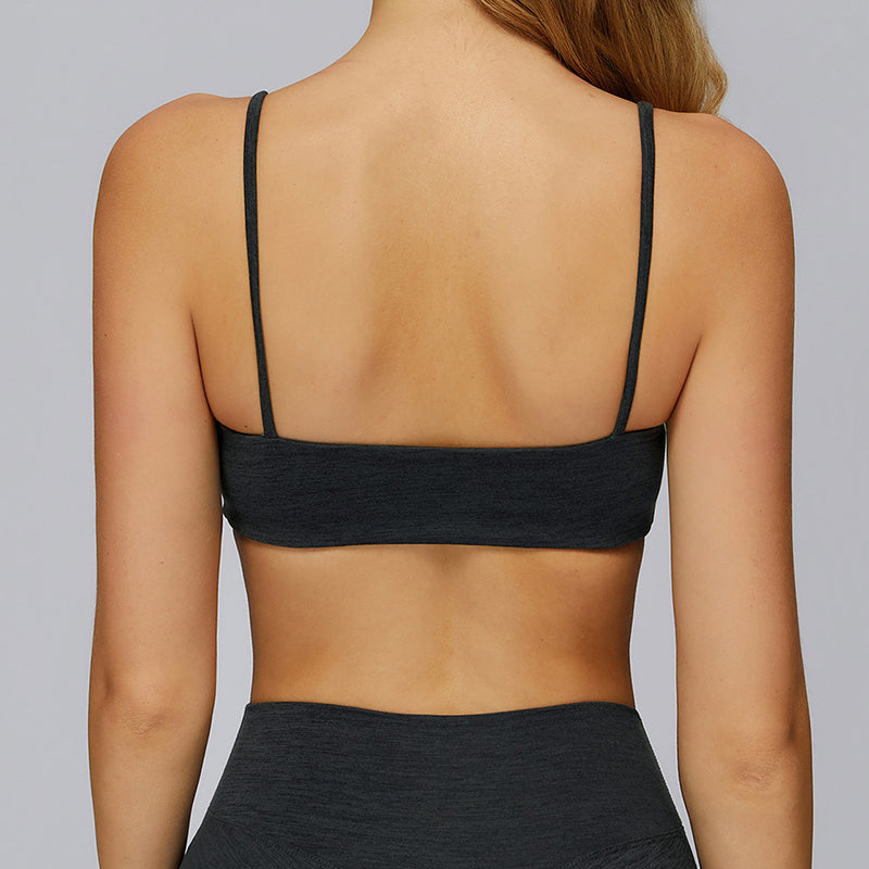 Spaghetti strap sports bra