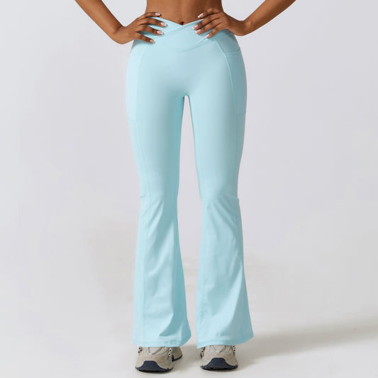 Wholesale Beauty Back Pocket Yoga flared | Wonderxfans bulk activewear