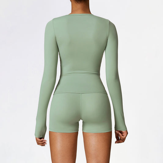 Wholesale Brush long sleeve sports top | Wonderxfans bulk activewear
