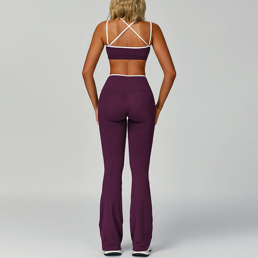 Wholesale Contrasting Color Sports Bra + | Wonderxfans bulk activewear