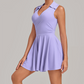 Wholesale Women's Quick-Dry Tennis Dress – Separate Shorts Anti-Exposure Pleated Yoga Skirt
