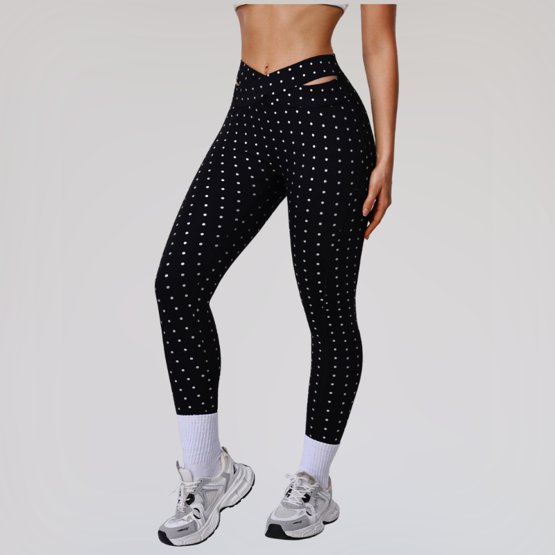 Wholesale polka dot yoga and training leggings