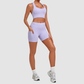 Wholesale Women’s Racerback Sports Bra & High-Waist Biker Shorts Yoga Set