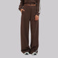 Wholesale High-Waisted Striped Sweatpants