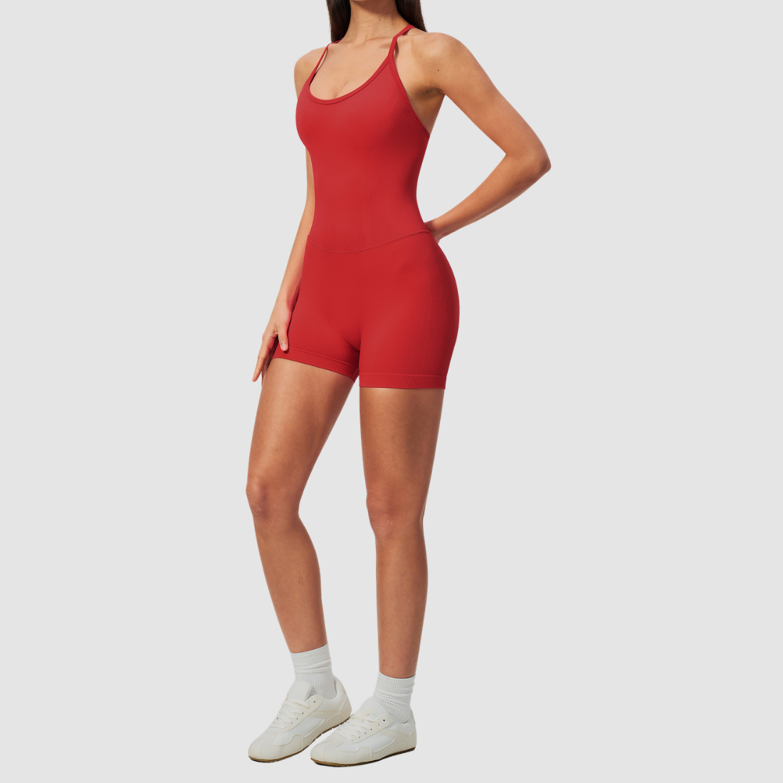 Wholesale Women's Seamless Tank & Biker Shorts Yoga Set