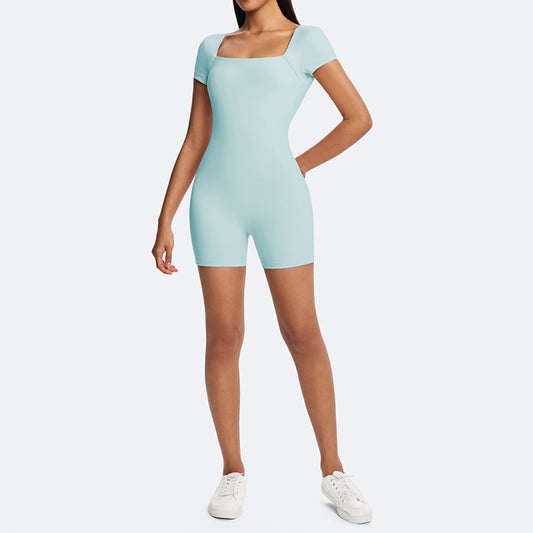 Wholesale Tight-fitting backless workout jumpsuit | Wonderxfans bulk activewear