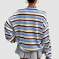 Wholesale Women's Striped  Loose Colorblock Long Sleeve Round-Neck Sweatshirt
