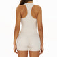 Racerback Sports top + High-waisted shorts 2-Piece Set