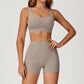 SPORTS BRA+High-waist shorts 2-PIECE SET