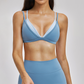 Wholesale fake two contrasting back yoga bras