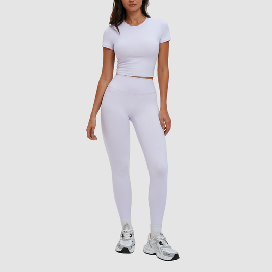 Wholesale solid color short-sleeved T-shirt + | Wonderxfans bulk activewear