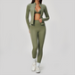 Wholesale 3-Piece Yoga Set – Cardigan & Bra & Leggings Fitness Outfit set