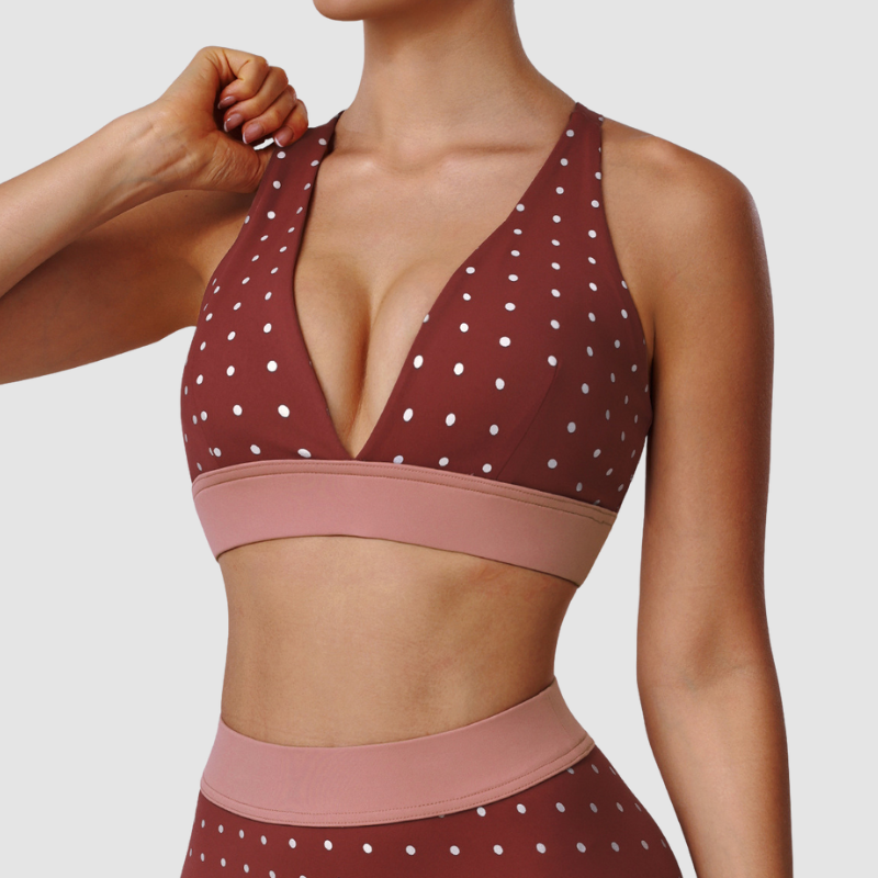 Wholesale cross-back high elasticity sports bra