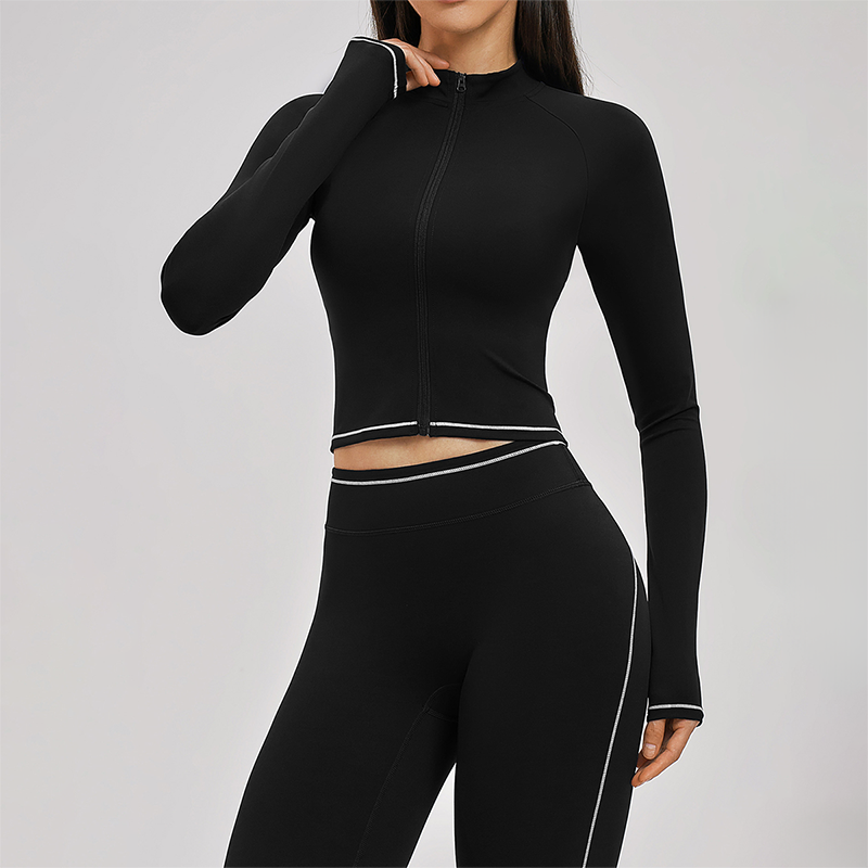 Wholesale zipper windproof slim fit jacket