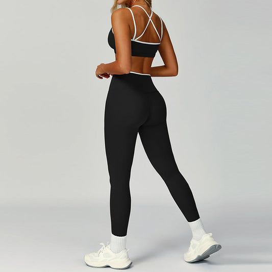 Wholesale Contrasting Color Sports Bra + | Wonderxfans bulk activewear