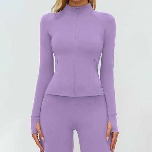 Wholesale Stand collar zipper jacket | Wonderxfans bulk activewear
