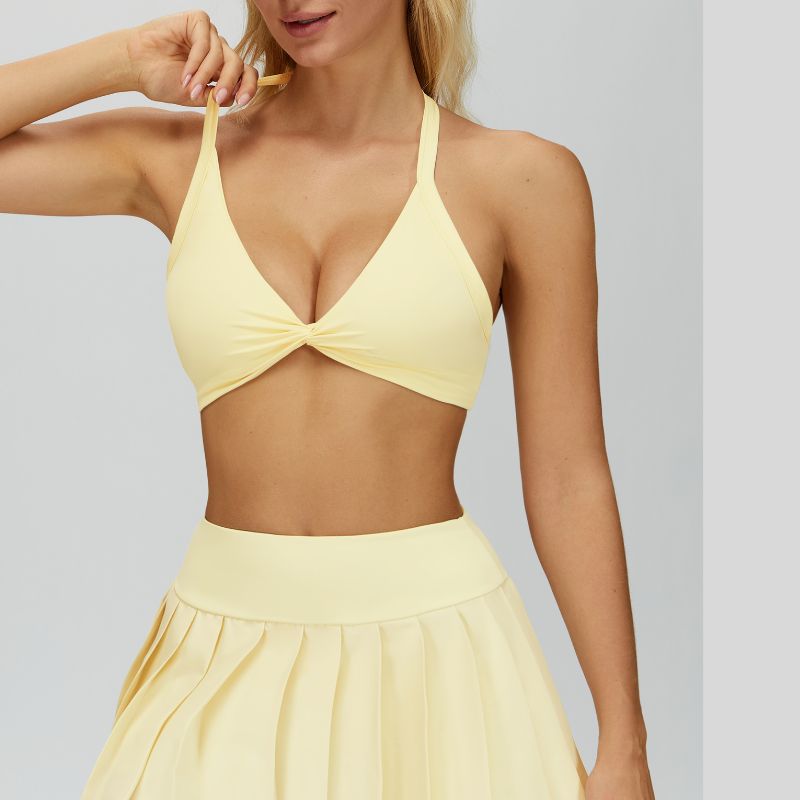 Removable padding sports bra