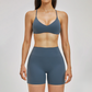 Wholesale Cross Back Tank Top+High Waist short 2-piece Set