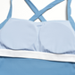 Wholesale fake two contrasting cross back top