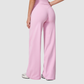High-waisted wide-leg sweatpants