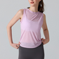 Wholesale Lightweight and Breathable Pilates Yoga Cover-up Sleeveless Sports Tank Top