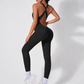 Yoga Bodycon V-neck Sports Jumpsuit