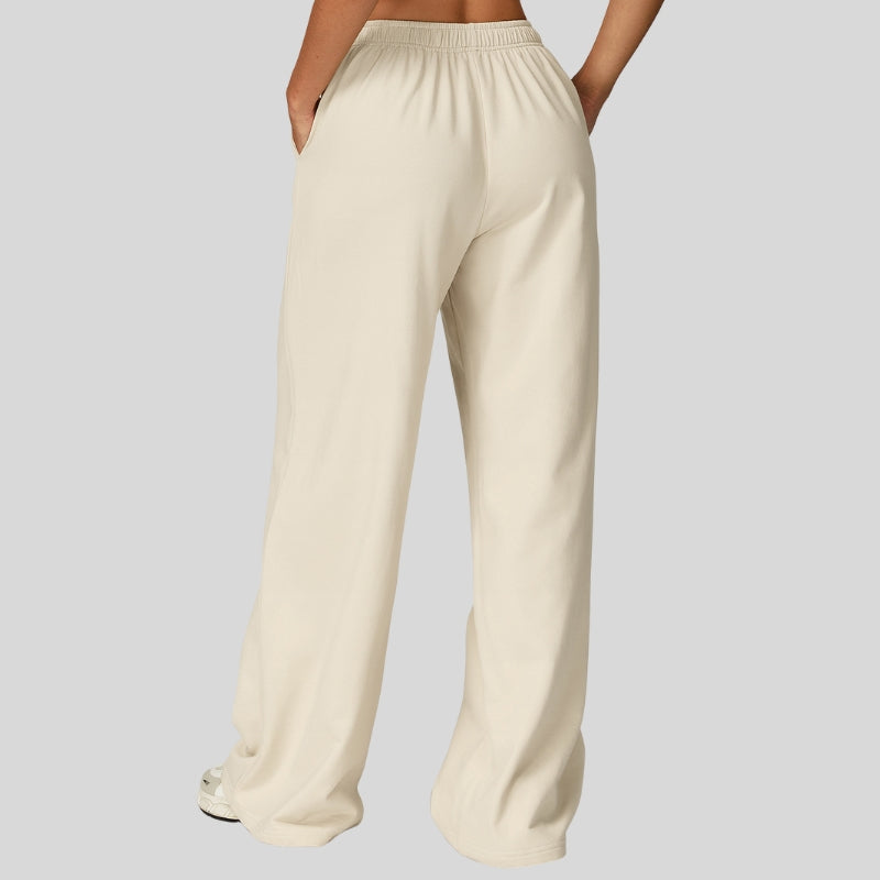 Loose-fitting wide-leg casual sweatpants